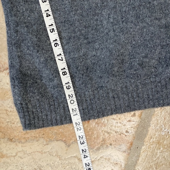 Lauren Ralph Lauren Wool Sweater Women’s Faux Wrap soft cozy Fall Preppy grey S - Picture 5 of 6